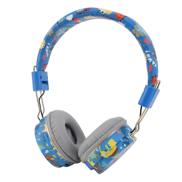 Suloiset Siniset Dinosaur-kuulokkeet Langattomat Bluetooth kuulokkeet Taitettavat Kannettavat kuulokkeet musiikkipeleihin