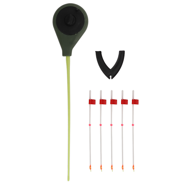 5 st/set Vinter Isfiske Spö Topp Tip Bärbar Utomhus Fiske Förlängningsstång Tackle Delar 130mm