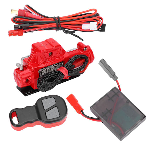 Winch Remote Control Receiver Set RC Car Parts Passar för Axial SCX10 90046 1/10 RC CrawlerRed