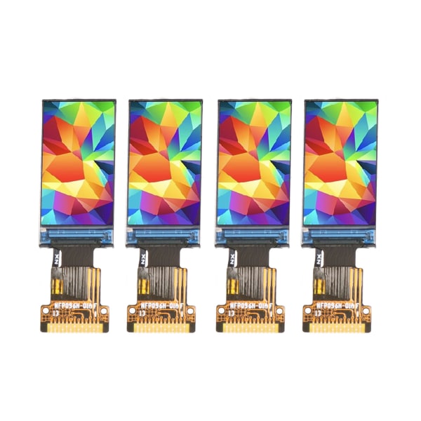 4 stk 0,96 tommers TFT fargeskjerm SPI-grensesnitt ST7735S Drive IPS-skjermmodul 80x160 sveisemontering