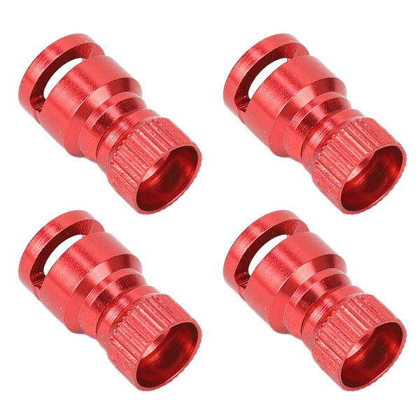 4 st RC Karossfäste Kolumn Hål Lokalisator Aluminiumlegering för PC PVC Fjärrkontroll Bilskal Röd