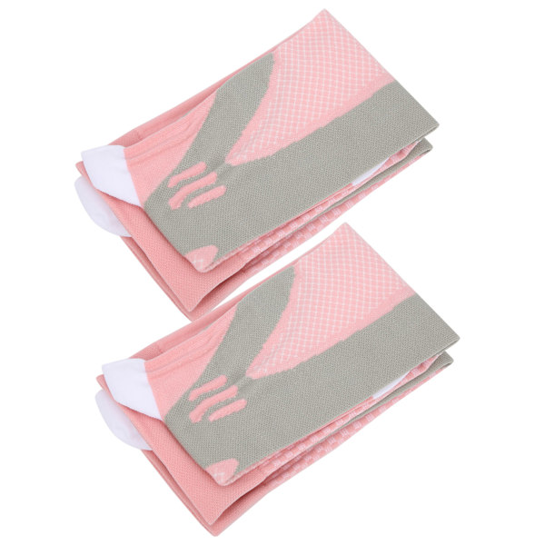 2 par/ set Utomhussport kompressionsstrumpor Benstöd Stretch löparstrumpor under knärosa