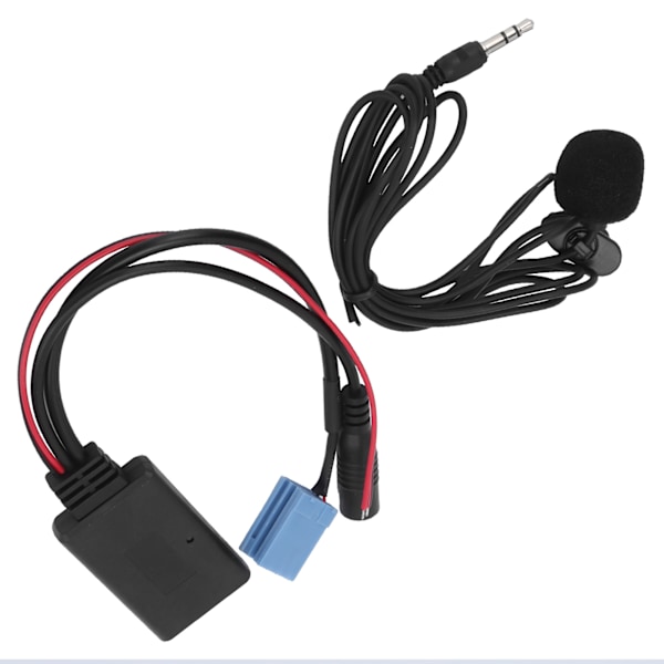 Auton stereokaiutinmikrofon Mini ISO 8-nastainen johdinsovittimella Bluetooth 5.0 matkapuhelimelle tabletille MP3