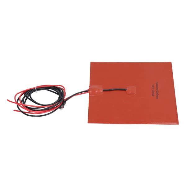 Silikonvarmeplate Varmematte 180℃ 200x200mm 200W Tilbehør til 3D-printer Varmbed DC24V