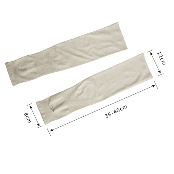 Udendørs Solbeskyttelse Arm Sleeves Hvid Nylon Åndbar Komfortabel Solbeskyttelse til Cykling Fodbold Åbent Design Hvid