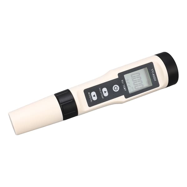 H2 Meter Digital Hydrogen Tester Analyzer Bærbar Vannkvalitet Temp Testpenn med Bakgrunnsbelysning