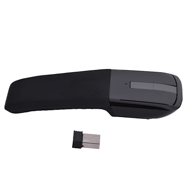2,4 GHz sammenleggbar trådløs Arc Touch-mus Mus USB-mottaker For pc NoteBook Smart TV Svart