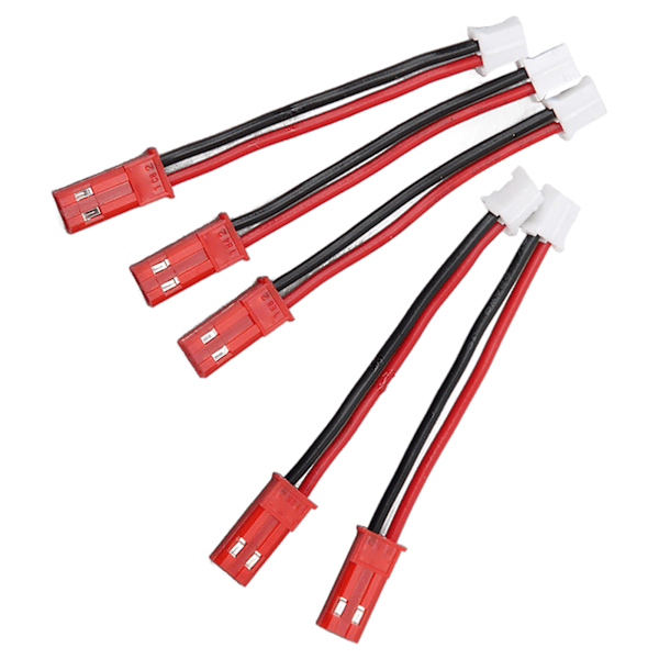 PH2.0 2P til JST adapterkabel han til han RC batteri forlængerledning til aksial SCX24 1/24 RC bæltebil 5 stk.