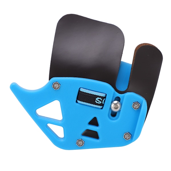 Bueskydning Finger Tab Skydetabs Dobbelt Lag Læder Tabs Beskyttelsesudstyr til Recurve Bue Bleu