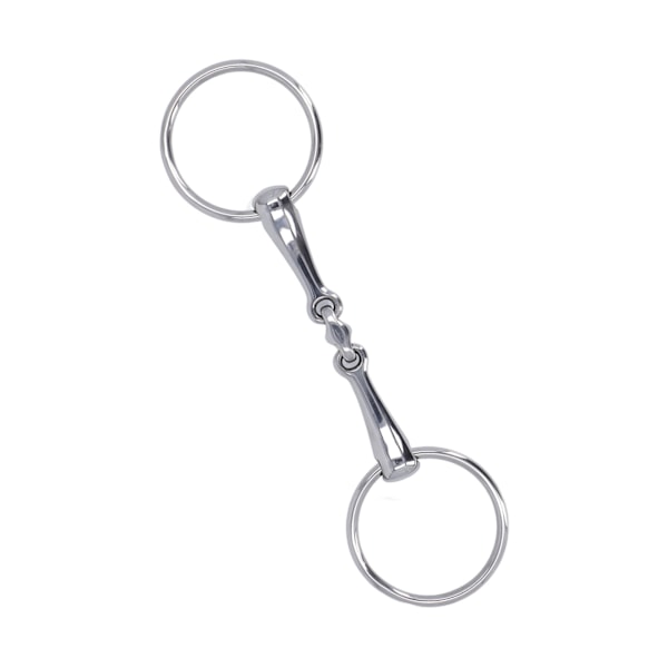 Heste Snaffle Rustfritt Stål Fleksibel Leddet Slitasje Rustfritt O-Ring Heste Munnbitt for Hesteveddeløp