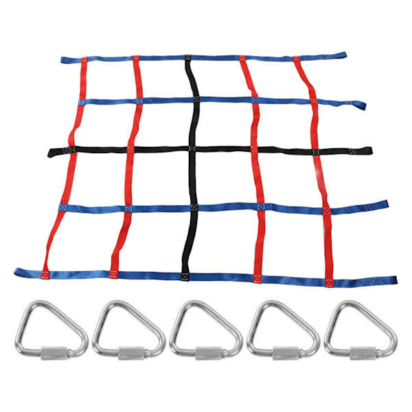 Klatrenet til Børn i 3 Farver, 300 kg Bæreevne, 1,85 x 1,45 m, Højstyrke Polyester Klatrenet til Udendørs