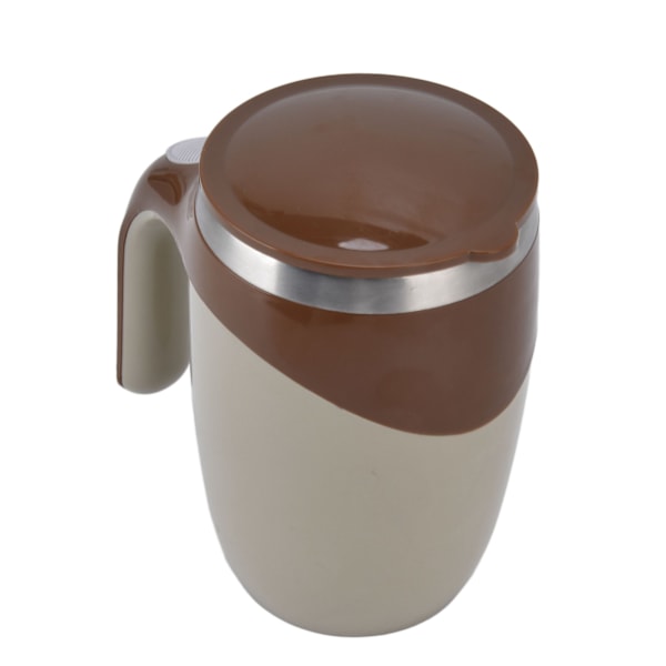 380 ml selvrørende kaffekrus automatisk magnetisk blanding rustfrit stål kop multifunktionel til te varm chokolade mælk