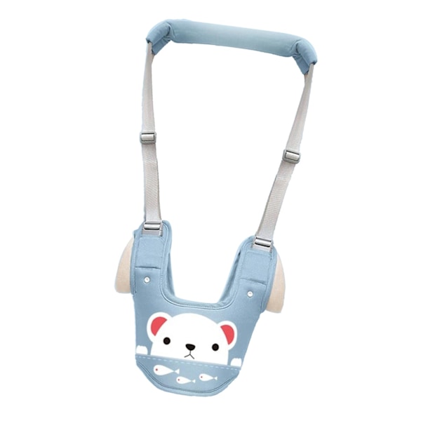 Toddler Walking Harness Mjuk Andningsbar Bomull Säker Spänne Väst Stil Toddler Walker för Hem Trädgård Utomhus Stjärna Blå