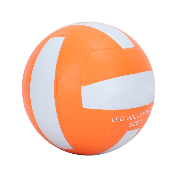 LED Glow In The Dark Volleyball Gummi LED Vibration Nightime Light Up Volleyball til udendørs