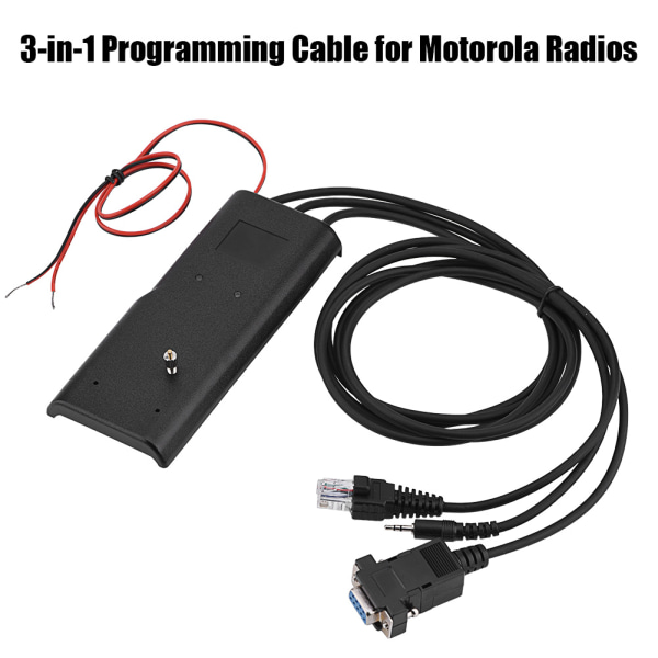 3 i 1 RIB mindre programmeringskabel for Motorola GM300/GP88S/GP3688/GP3188/GP88 Walkie Talkie