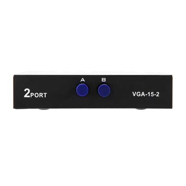 2 i 1 Ut VGA-bryter Splitter Dat synkronisering Skjermbryter