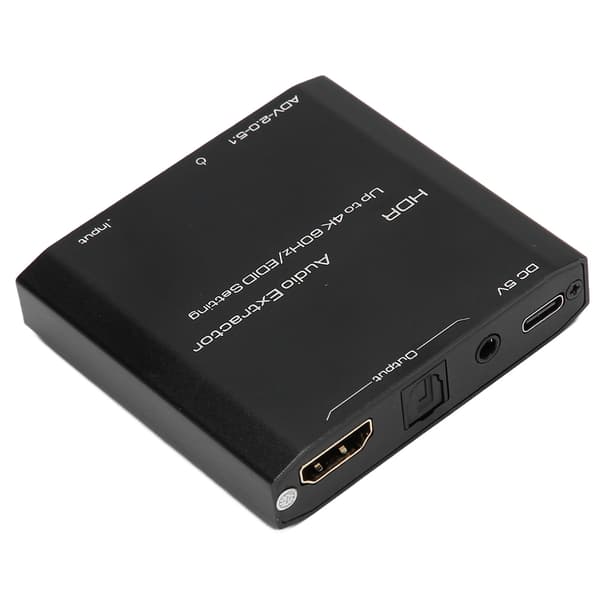 HDR HD Multimedia Interface Lydudtrækker Support 4K 60Hz EDID Indstillingskonverter til HDCP Digital DTS 5.1 PCM