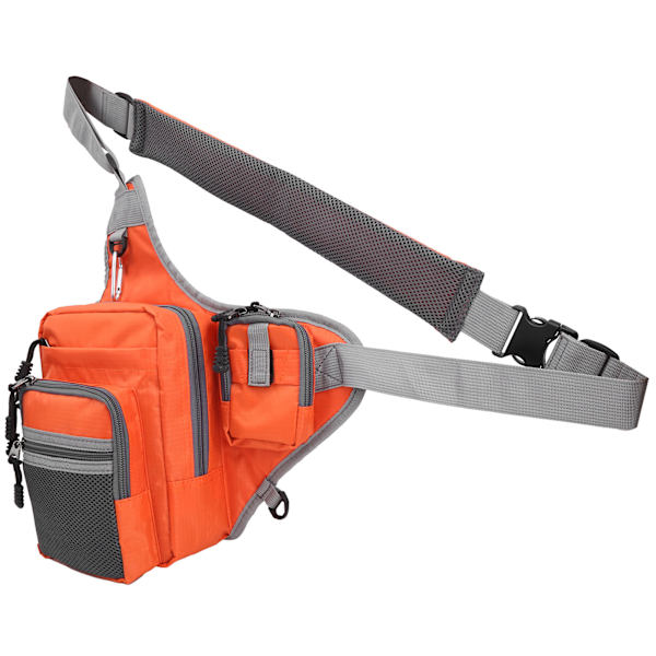 Fiskeveske Midje Utendørs Sport Multifuction Canvas for Sykling FjellklatringOrange