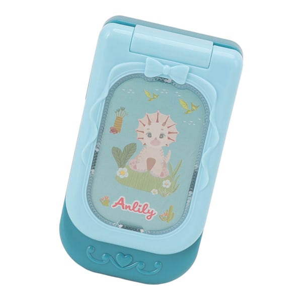 Mobiltelefon Baby Legetøj Flip Cover Roterende Engelsk Læring Simulation Uddannelsesmæssig Musik Mobiltelefon Legetøj til Oplysning Grøn