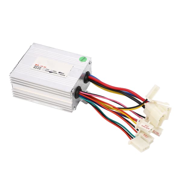 Elektrisk Cykel Børste Controller Professionel 48V 500W Aluminium Legering Motor Børstet Hastighedsregulator Sølv