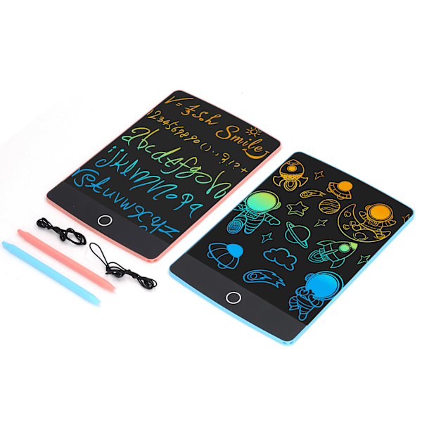 2 kpl LCD-kirjoitustaulu 8,5 tuumaa pyyhittävä opetus elektroninen piirustus Doodle Pad lapsille