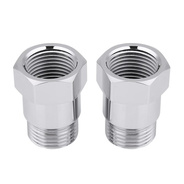2 stk. 32 mm M18*1.5 O2 Ilt Sensor Forlænger Spacer Bøsninger Adapter Sølv