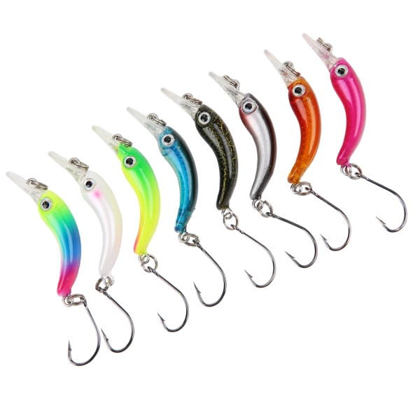 Luya Fishing Lures 3D Synkende Fake Fish Hard Baits Action Wobblers Takle tilbehør