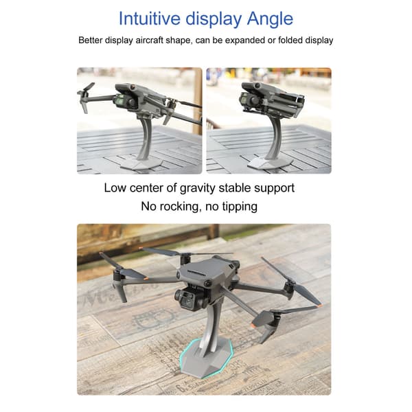 Drone Display Stand Professionel RC Drone Holder til Mavic 3 til Mavic 2 til Mavic Pro Mørkegrå