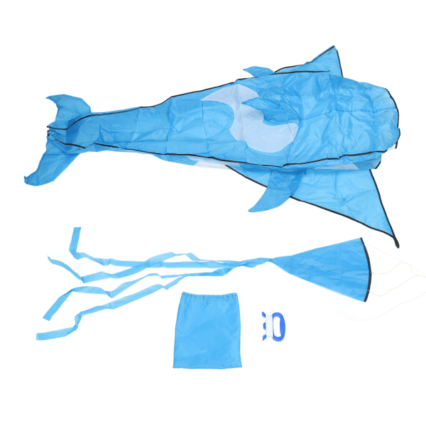 3D Whale Kite tegneserie Vanntett enorm rammeløs myk parafoil Whale Breeze Kite for barn Voksne