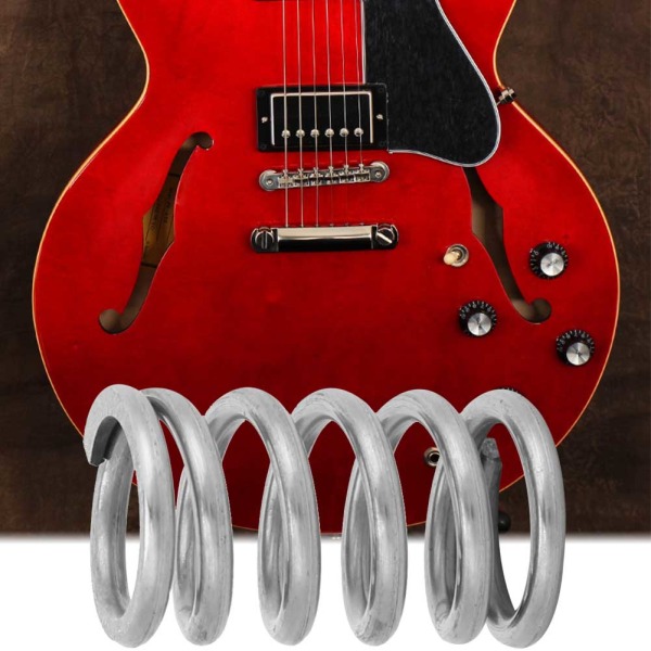 Tremolo Bridge spänningsfjäder för Bigsby elbasgitarr delar tillbehör (silver)