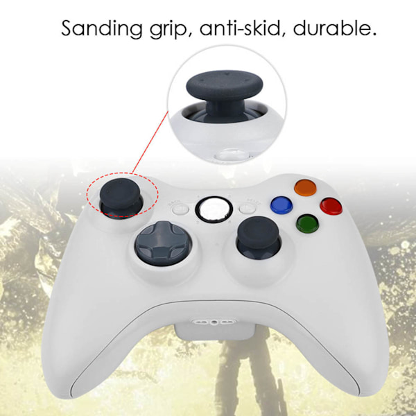 Gamepad för Xbox 360 Controller Joystick Trådlös Controller Bluetooth Wireless Game (Vit)