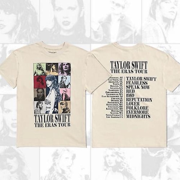 Midnight Album Swift T-shirt Taylor The Eras Tour Koncertgave Til Fans T-shirt y2k tøj L