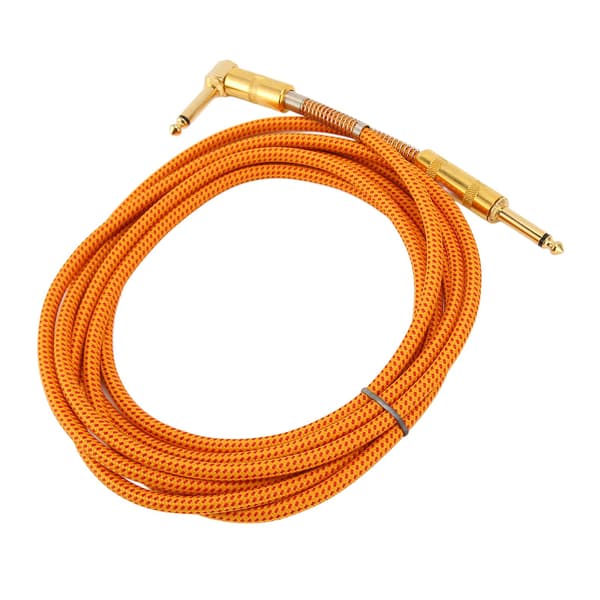 1/4 tums instrumentkabel rak 6,35 mm hane jack stereoljud gitarrkabel basförstärkarkabel för elgitarr basgitarr 9,8 fot