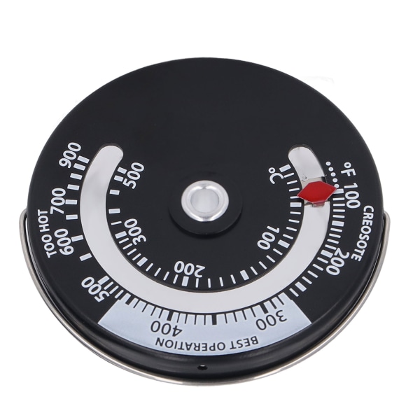 Magnetisk spis termometer 0‑500℃ Aluminiumlegering urtavla Hög precision termometer mätare för öppen spis