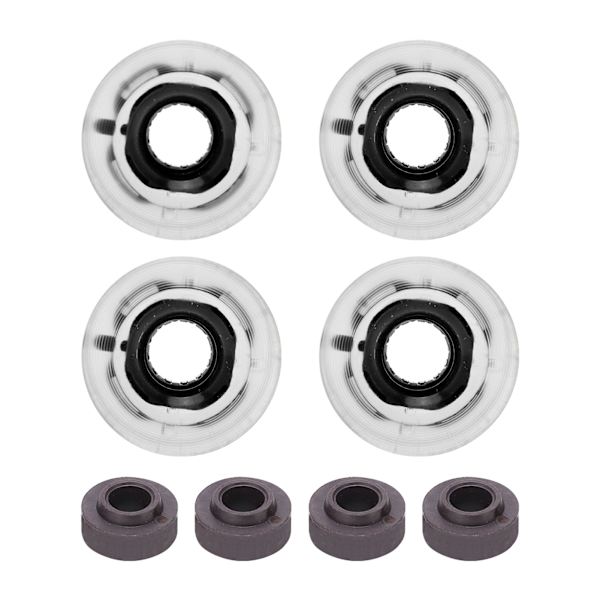 78A 60x45 mm højelastisk skateboard flashhjul PU fyld til Longboard Cruiser Board (sort)