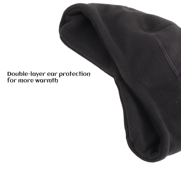 Vintercykelmössa Hjälmfoder Vindtät Polar Fleece Termisk Öronlapp för Män Kvinnor Utomhussporter Skidåkning Löpning