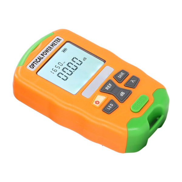 Mini optisk fiber effektmåler tester FC SC ST Universal Interface Sensitive ‑50 til +26dBm Orange
