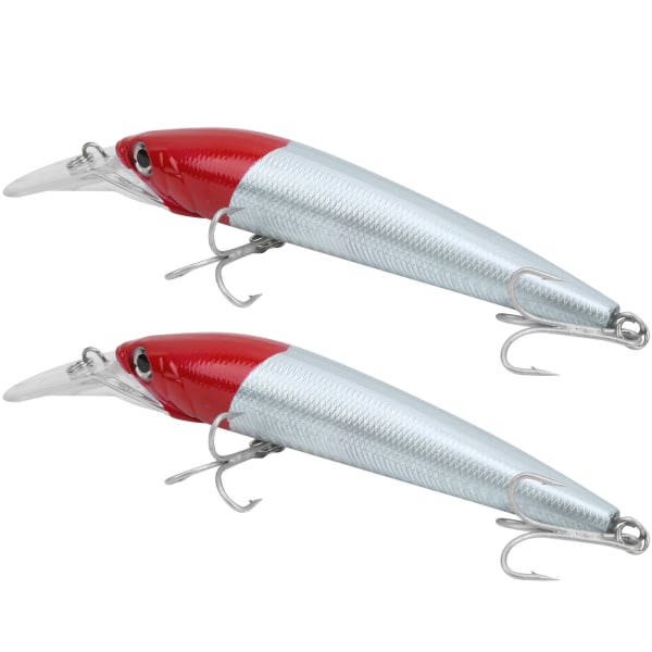 2kpl muovinen keinotekoinen simulaatio syväsukellus Minnow Lure syöttikalastustarvike1#