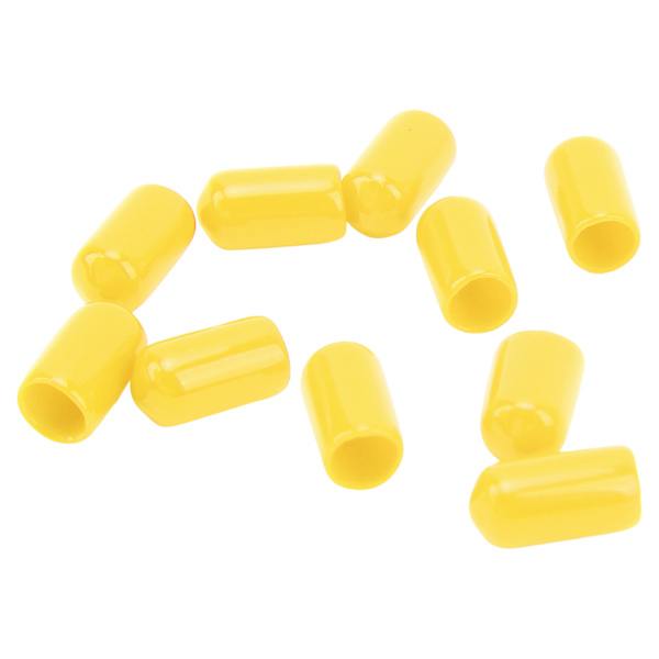 20 st 6 mm Bromsok Luftningsskruv Nippel PVC Dammskydd Hög Hållbarhet för Bromssystem i de Flesta Fordon Gul