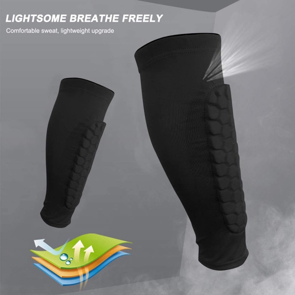 1 par Soccer Shin Guard Strumpor Andas skyddande kalvärmar för vuxna Tonåringar Utomhussporttillbehör