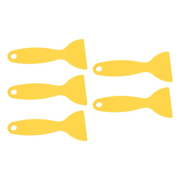 5 stk 3D-skriver spatel fleksibel plast 3D-utskrift harpiksfjerner skrape for WANHAO D8 for ANYCUBIC for Nova gul