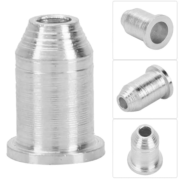 6 st järn elgitarr stränghylsor gitarr stränglock instrumenttillbehör (silver)