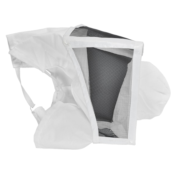 Bihattraktion Design Andningsbar Mesh Vit Kant Biodlare Cowboyhatt För Biodling Jakt Vandring