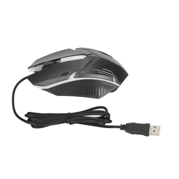 USB Mus M3 Baggrundslys Tilstand Kablet Mus Ergonomisk Design Computermus til Macbook Bærbar PC Sort