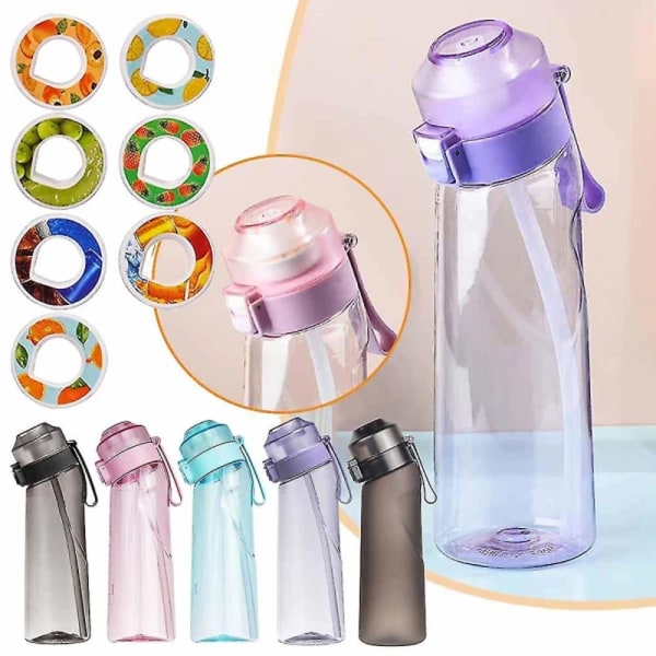 Vandflaske Flavor Pod Air vandflaske med frugtduft (Tra) (med 7 ringe)