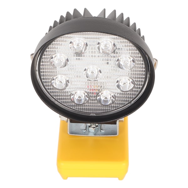 LED-arbetsljus 27W Runt Dual Level Justerbart aluminiumhus Snabb värmeavledning för 18V till 20V litiumbatterier