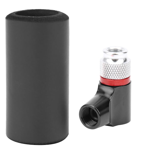 Cykeldæk Bærbar Manual Mini CO2 Inflator Cykeldækpumpe Mus med svampeærmeSort