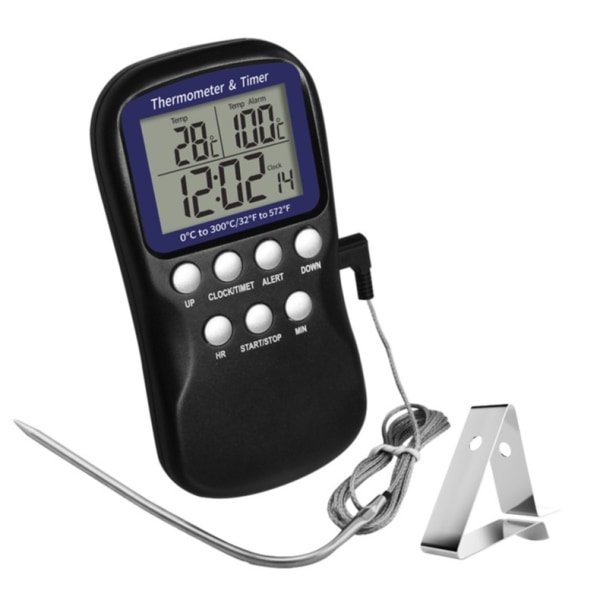 GroupM Husholdningskjøkken Ovnsonde Mattermometer Kok Sukker Matlagingsalarm Digitalt display Elektronisk termometer