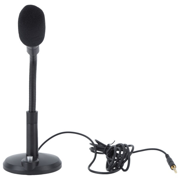 Kablet mikrofon 360 graders retningsbestemt pickup Høy følsomhet Klar stemme Stasjonær datamaskin PC-mikrofon 3,5 mm
