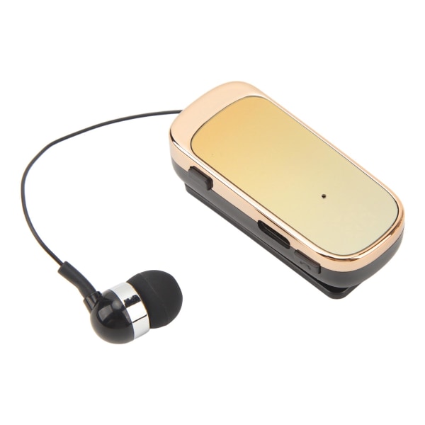 Infällbara trådlösa hörlurar Bluetooth5.2 hörlurar Clip On Earpiece Bekvämt headset för utomhussport körning Lutning Gul